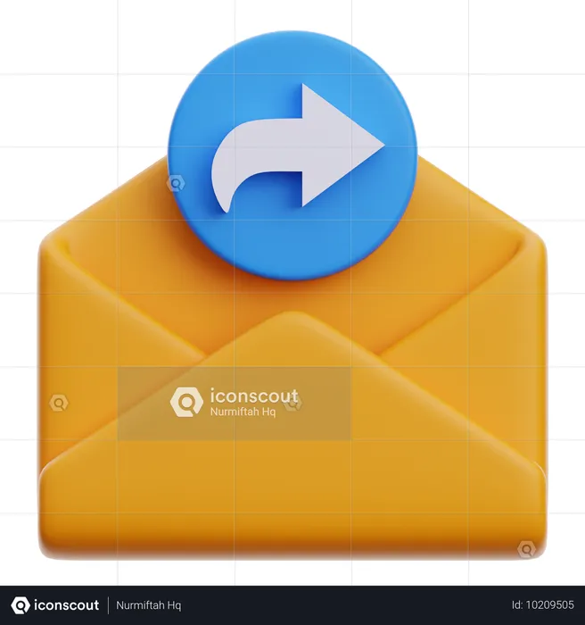 Forward Email  3D Icon