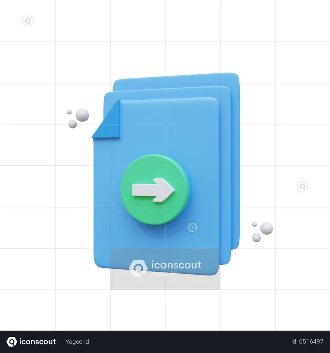 Forward File  3D Icon