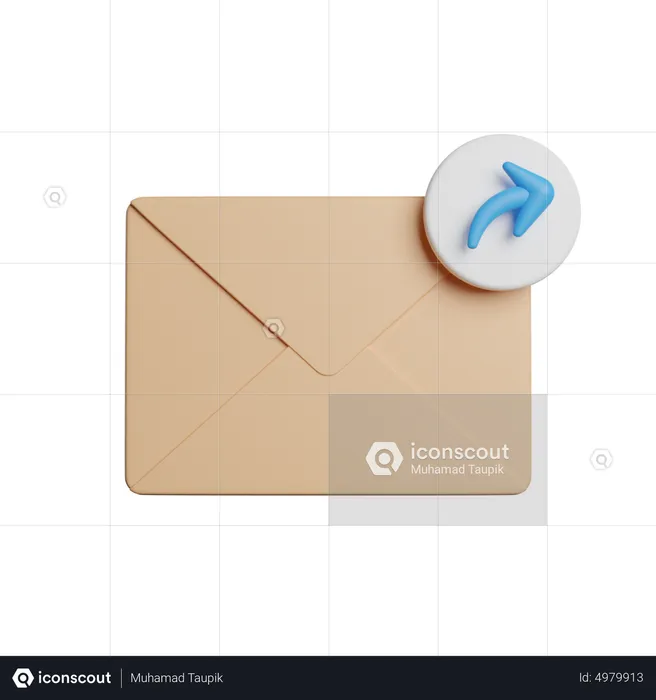 Forward Mail  3D Icon