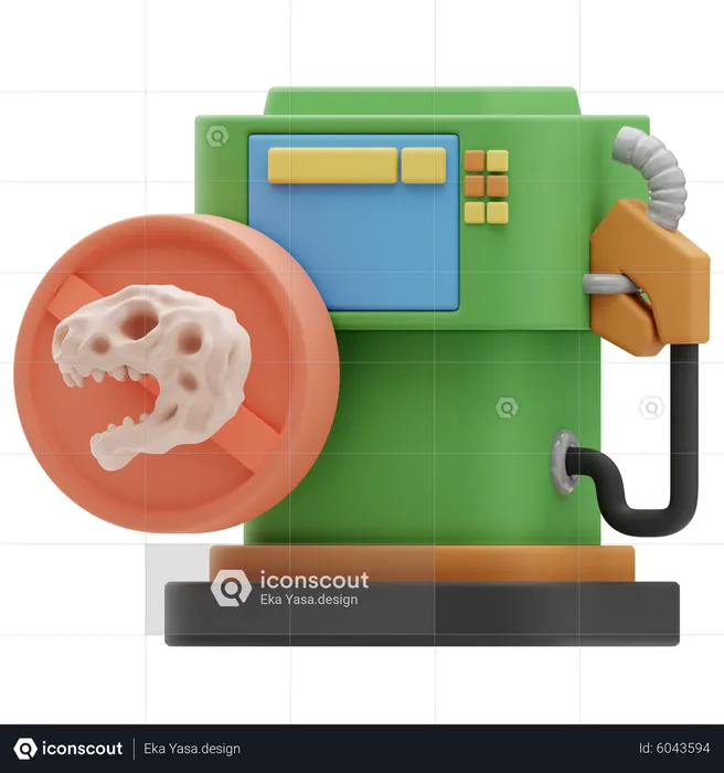 Fossil Fuels  3D Icon