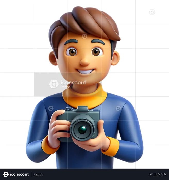 Fotógrafo  3D Icon