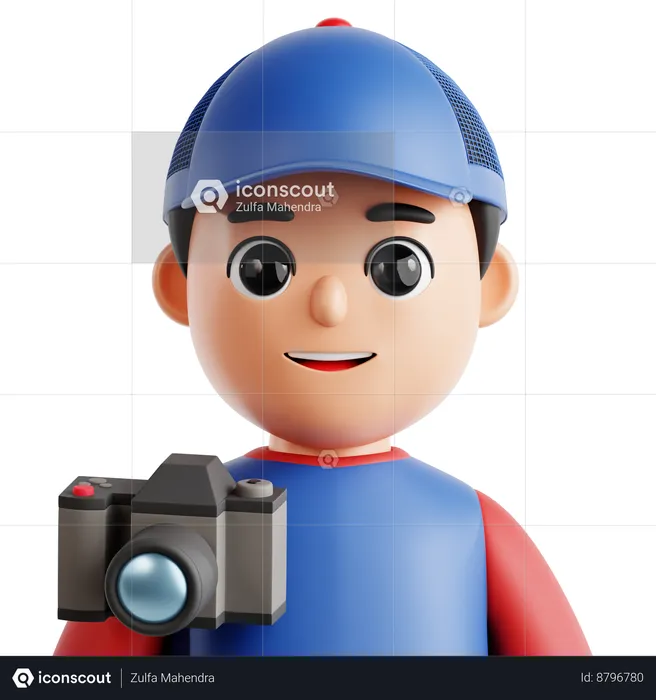 Fotógrafo  3D Icon