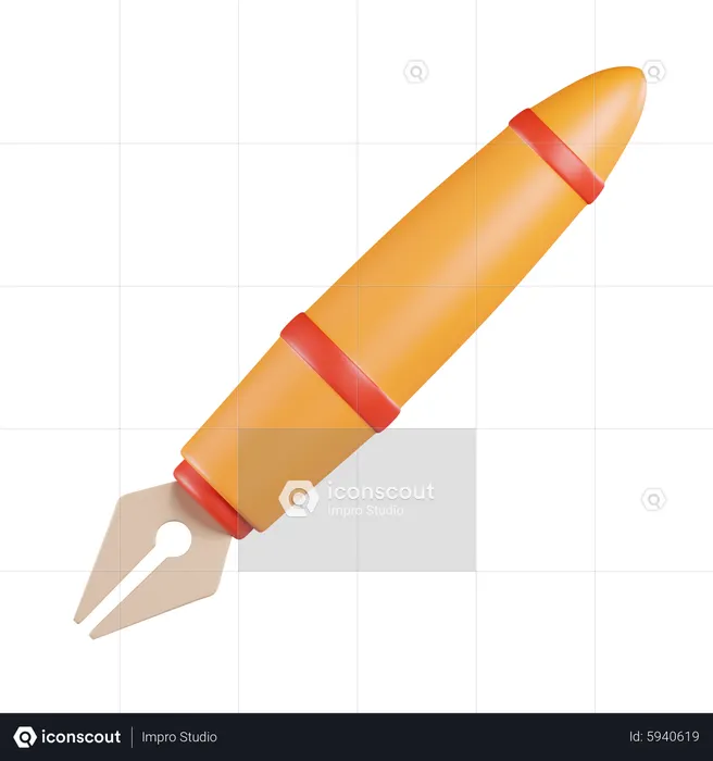 Fountain Pen  3D Icon