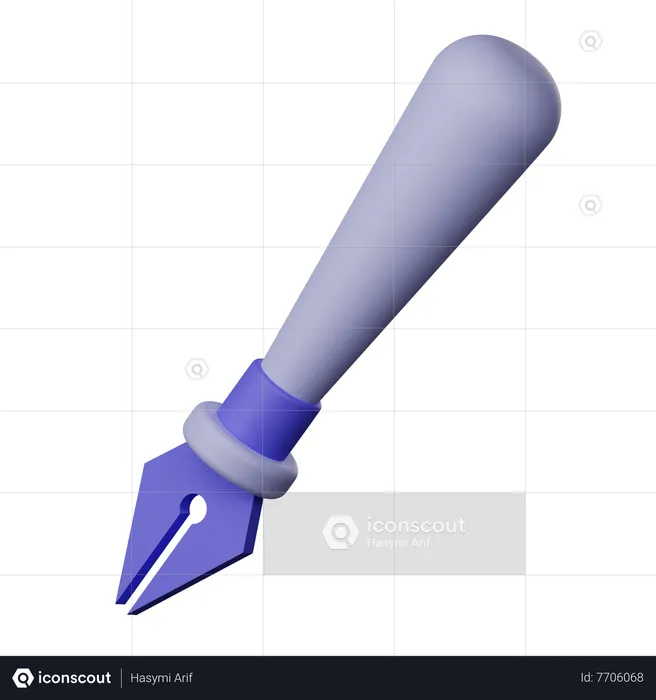 Fountain Pen  3D Icon