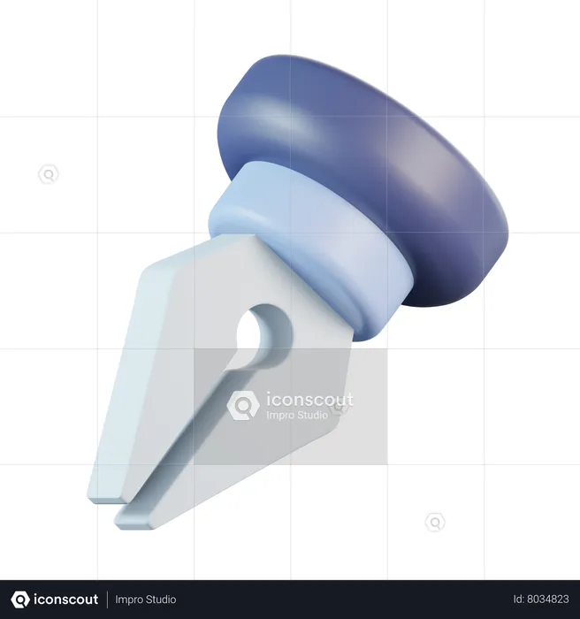 Fountain Pen Nib  3D Icon