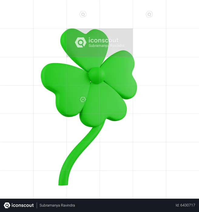 Four Leaf Clover  3D Icon