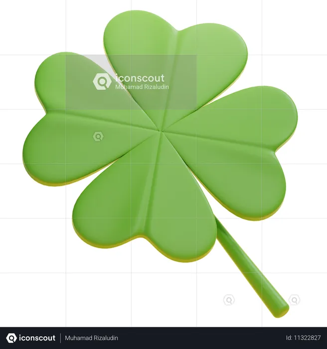 FOUR - LEAF CLOVER  3D Icon