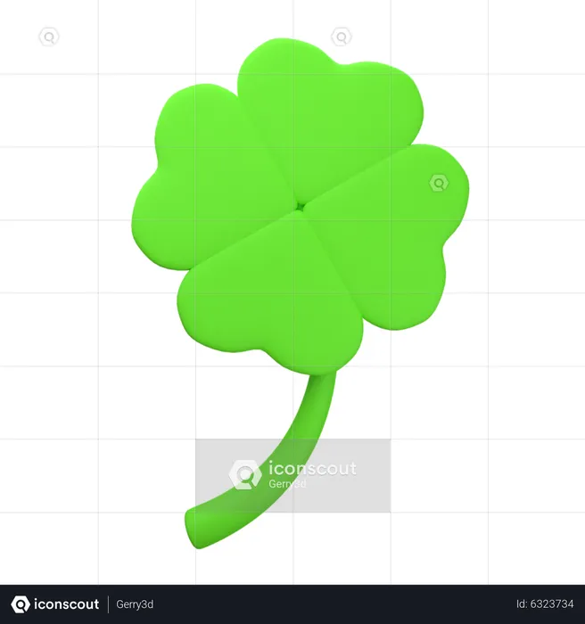 Four Leaf Clover  3D Icon