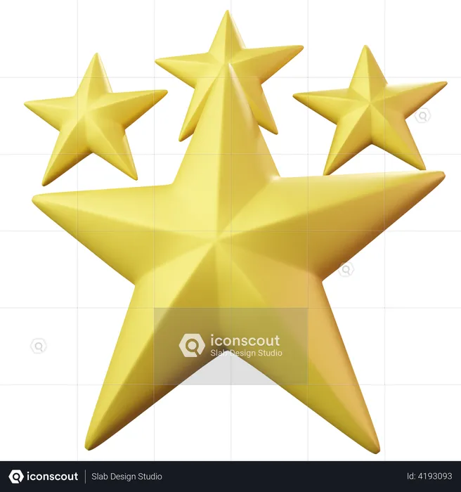 Four Star Emoji 3D Emoji