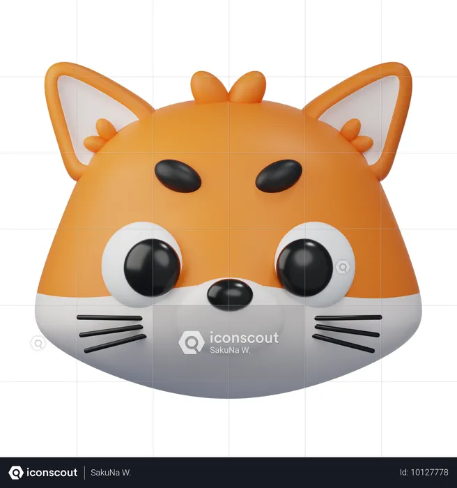 Fox  3D Icon