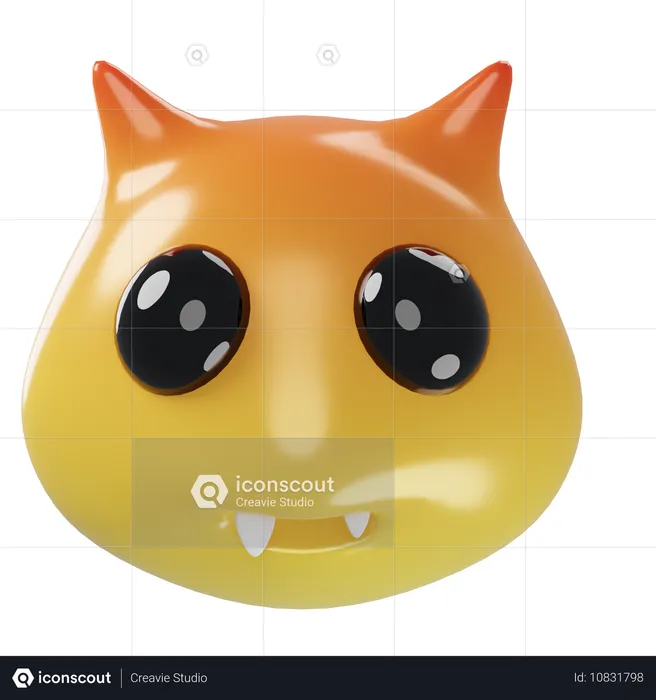 Fox Doodle Emoji 3D Icon