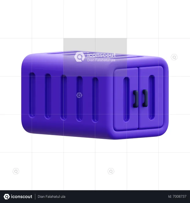 Frachtcontainer  3D Icon