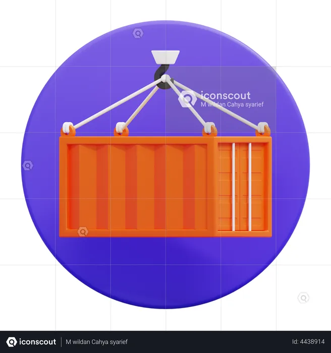 Lastenkran  3D Icon