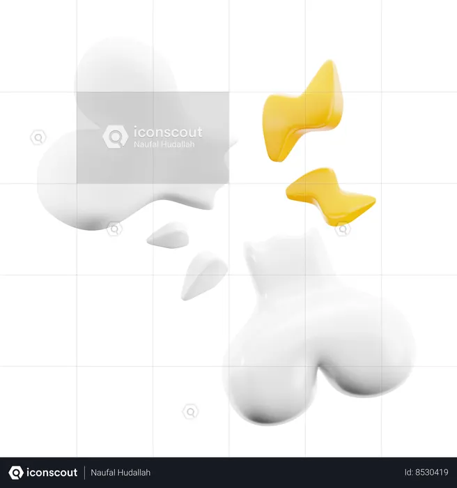 Fractured Bone  3D Icon
