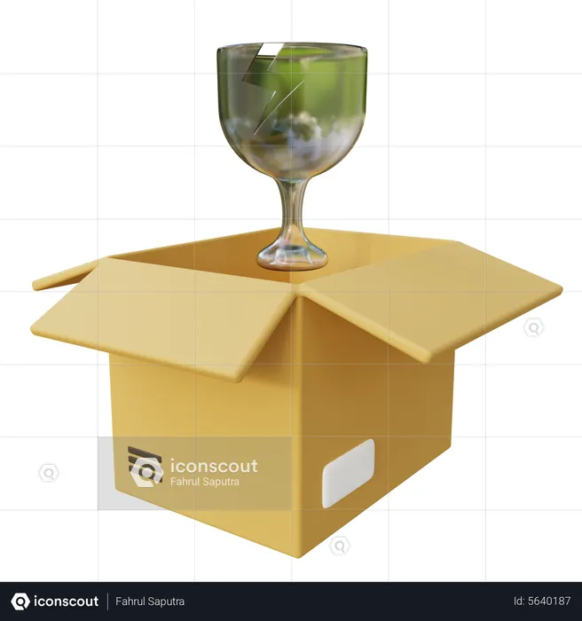 Fragile Delivery Package  3D Icon
