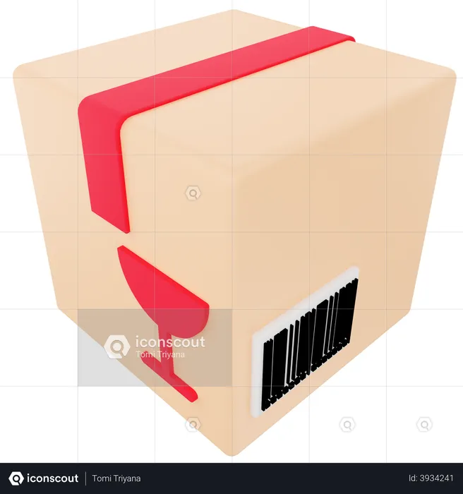 Fragile package  3D Icon