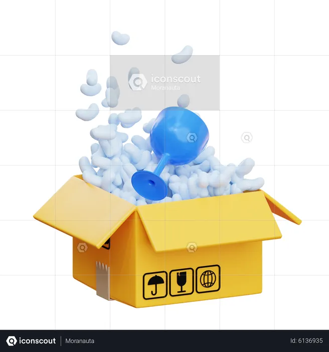 Fragile Package  3D Icon