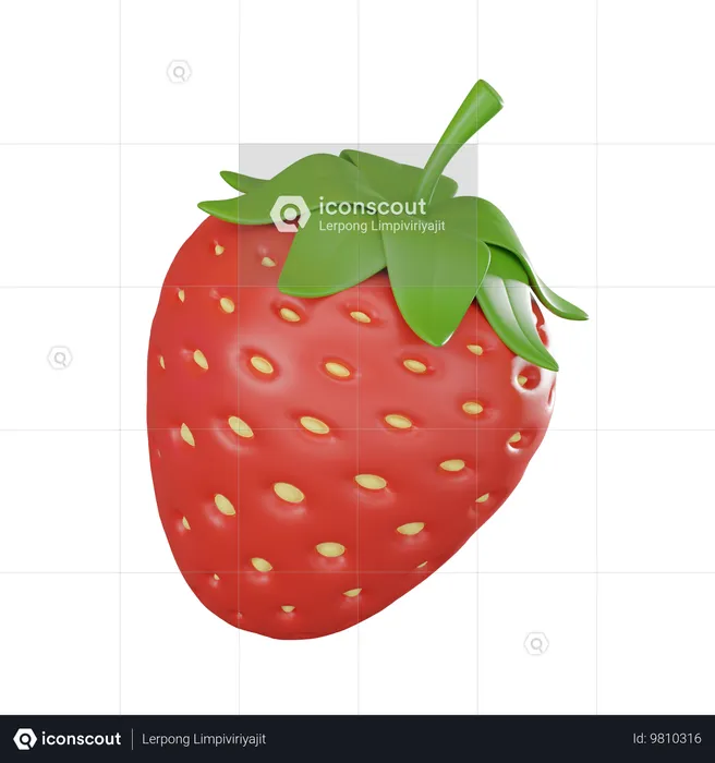 Fraise  3D Icon