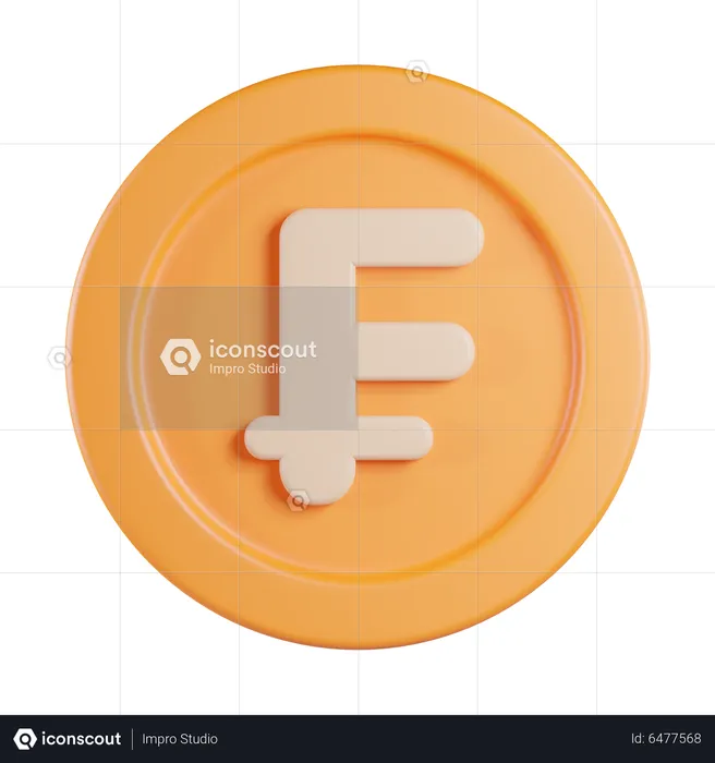 Franc  3D Icon