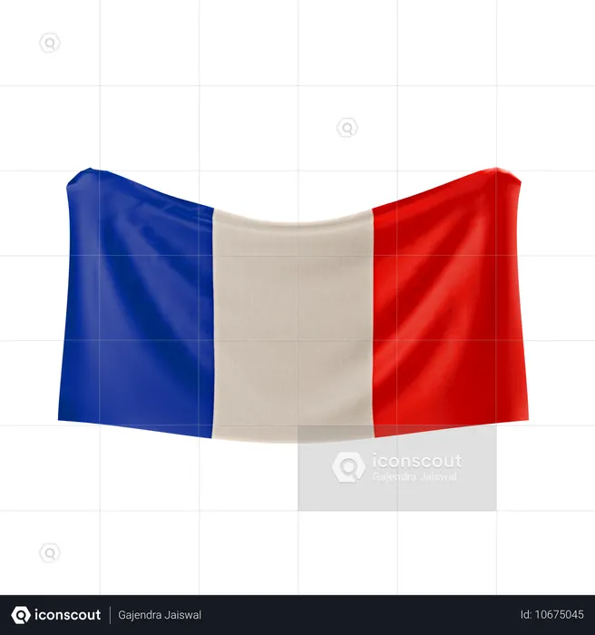 France Flag Flag 3D Icon