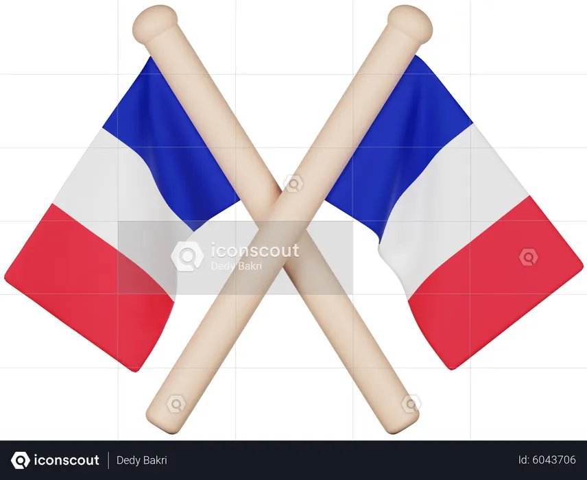 France Flag Flag 3D Icon