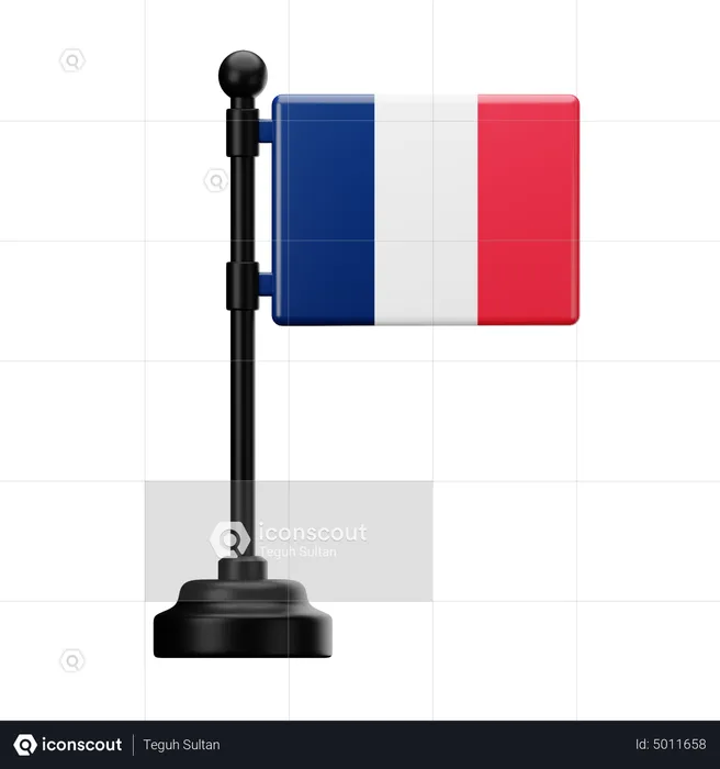 France Flag Flag 3D Icon