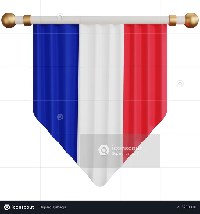 France Flag Flag 3D Icon