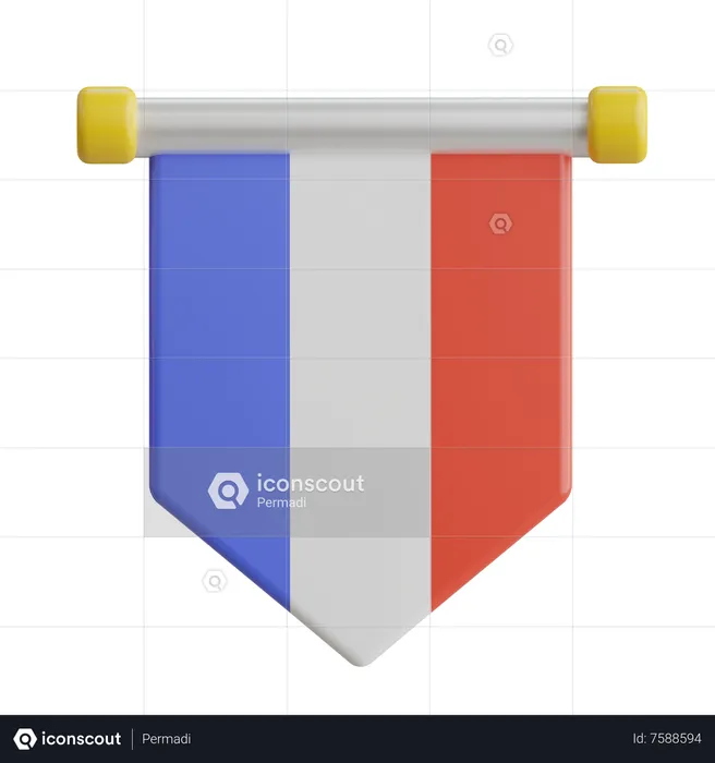 Francia  3D Icon