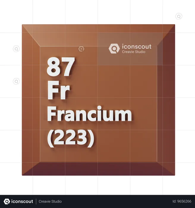 Francium  3D Icon