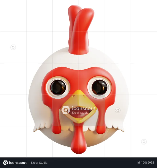 Frango  3D Icon