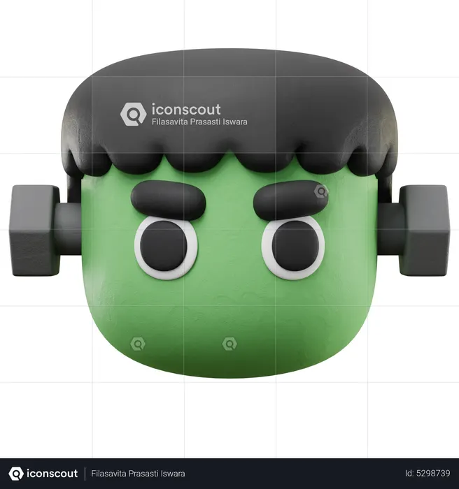 Cabeça de frankenstein  3D Icon