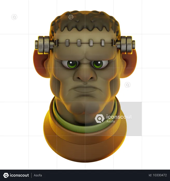 Frankenstein Head  3D Icon