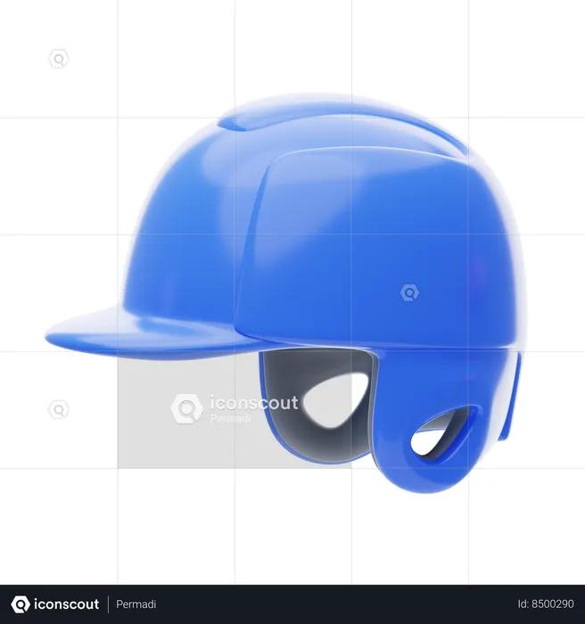 Casque de frappeur  3D Icon