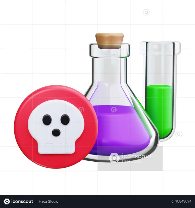 Garrafa química  3D Icon