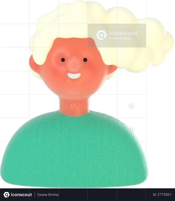 Frau mit unterschiedlicher Frisur  3D Illustration