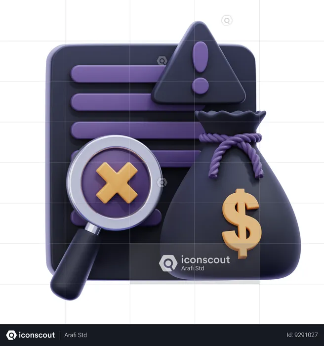 Fraud Detection  3D Icon