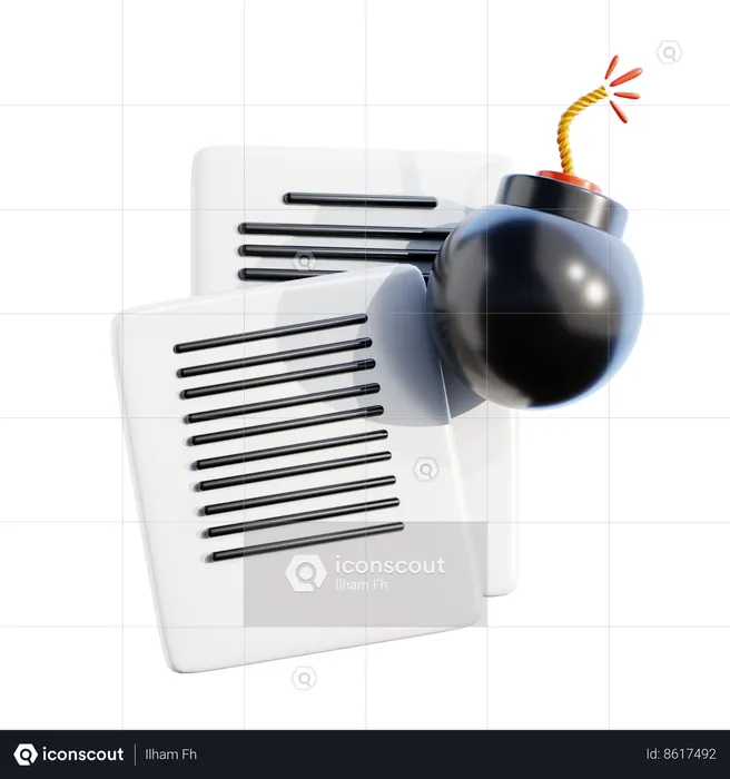 Fraud documents  3D Icon