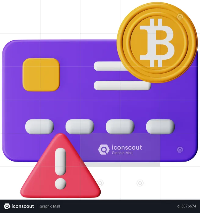 Fraude de bitcoins  3D Icon