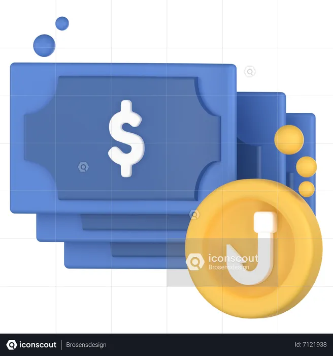 Fraude de dinero  3D Icon