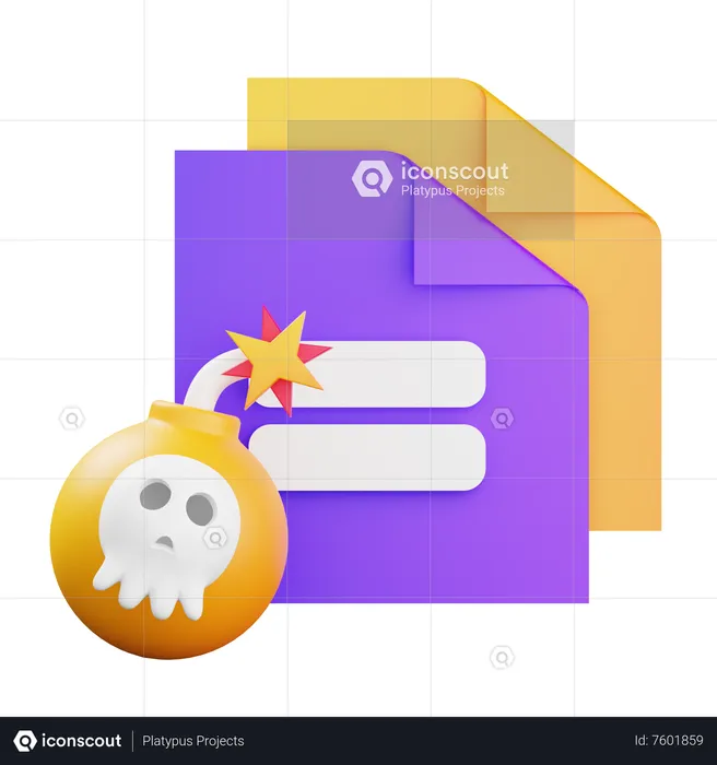 Document de fraude  3D Icon