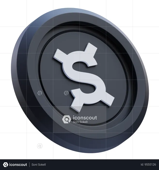 Frax Share Cryptocurrency  3D Icon