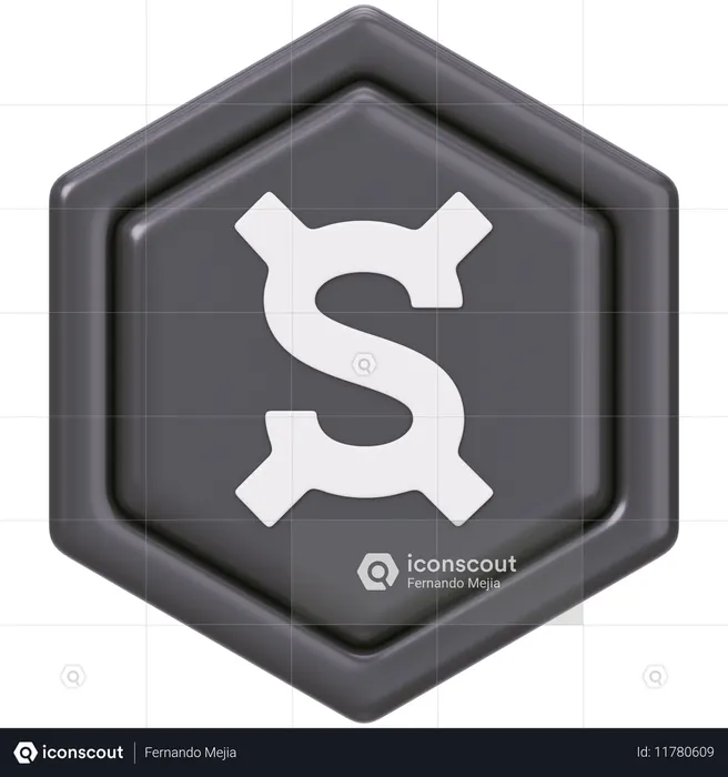 Frax 공유 FXS  3D Icon