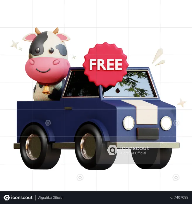 Free Car  3D Illustration