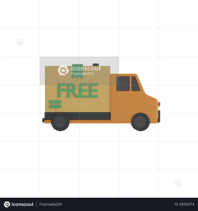 Free Delivery  3D Icon