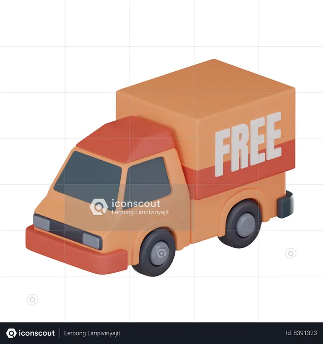 Free Delivery  3D Icon