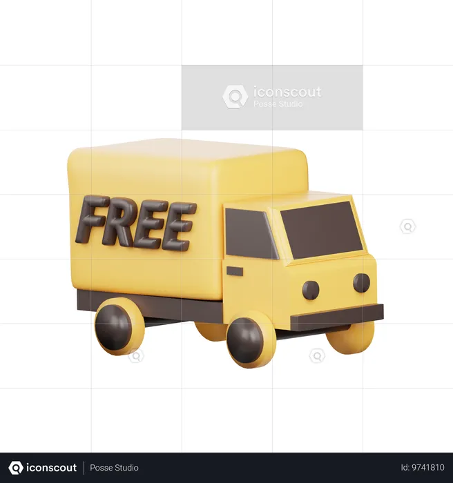 Free Delivery  3D Icon