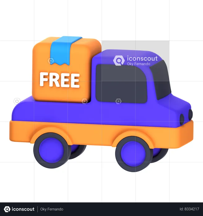 Free Delivery  3D Icon