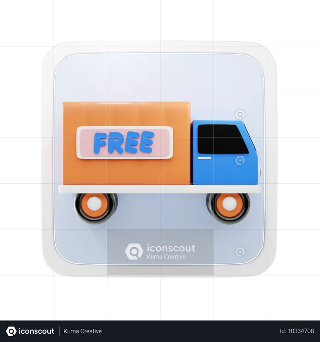 Free Delivery  3D Icon