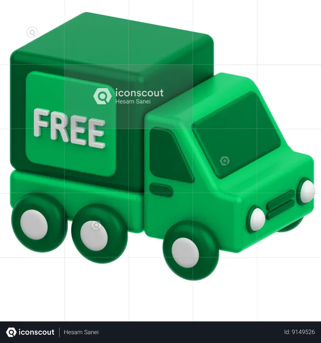 Free Delivery  3D Icon