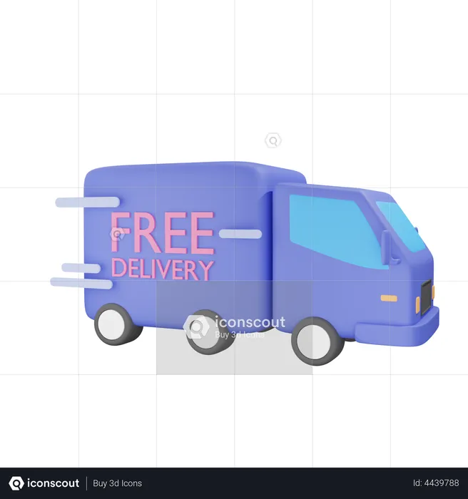 Free Delivery  3D Illustration